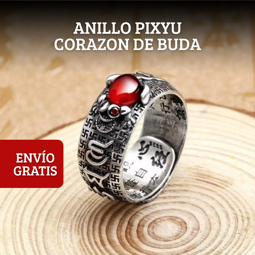 ANILLO PIXYU CORAZON DE BUDA