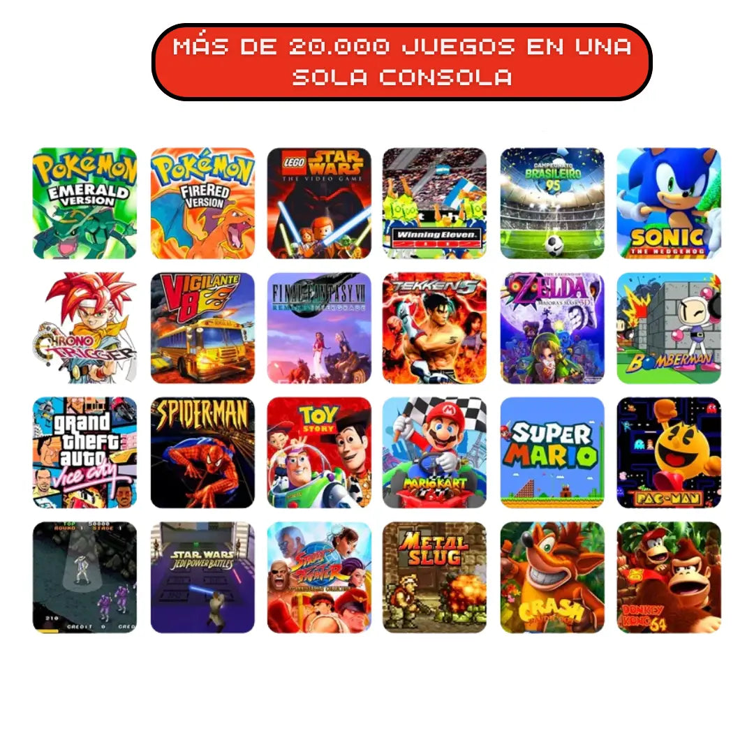 CONSOLA PORTÁTIL  R36S™ original - ¡21.500 juegos de más de 20 consolas!