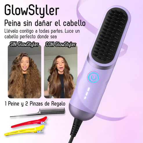 CEPILLO ALISADOR GLOW STYLER™ - Luce un cabello perfecto donde sea