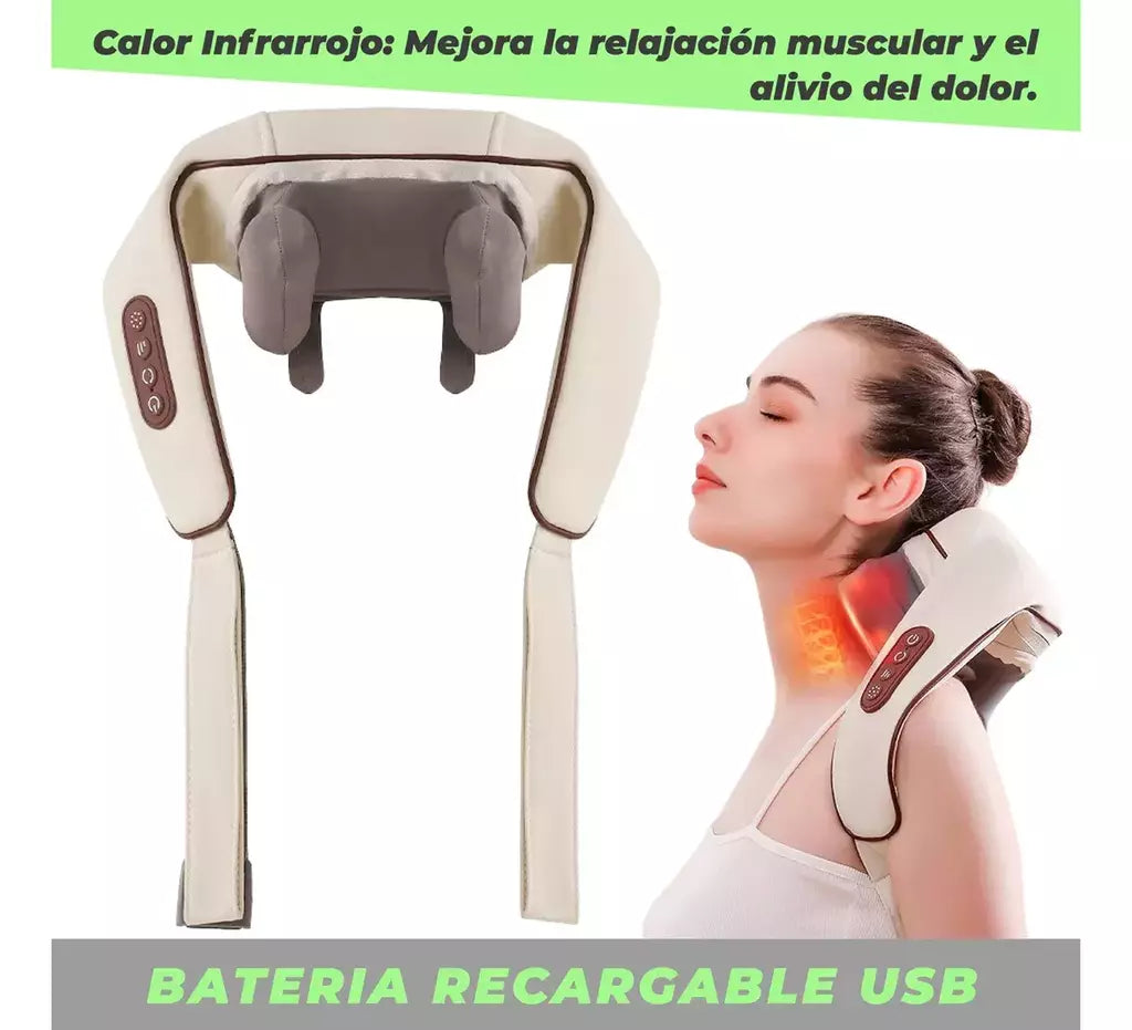 MASAJEADOR CERVICAL + MASAJEADOR LOCALIZADO DE REGALO