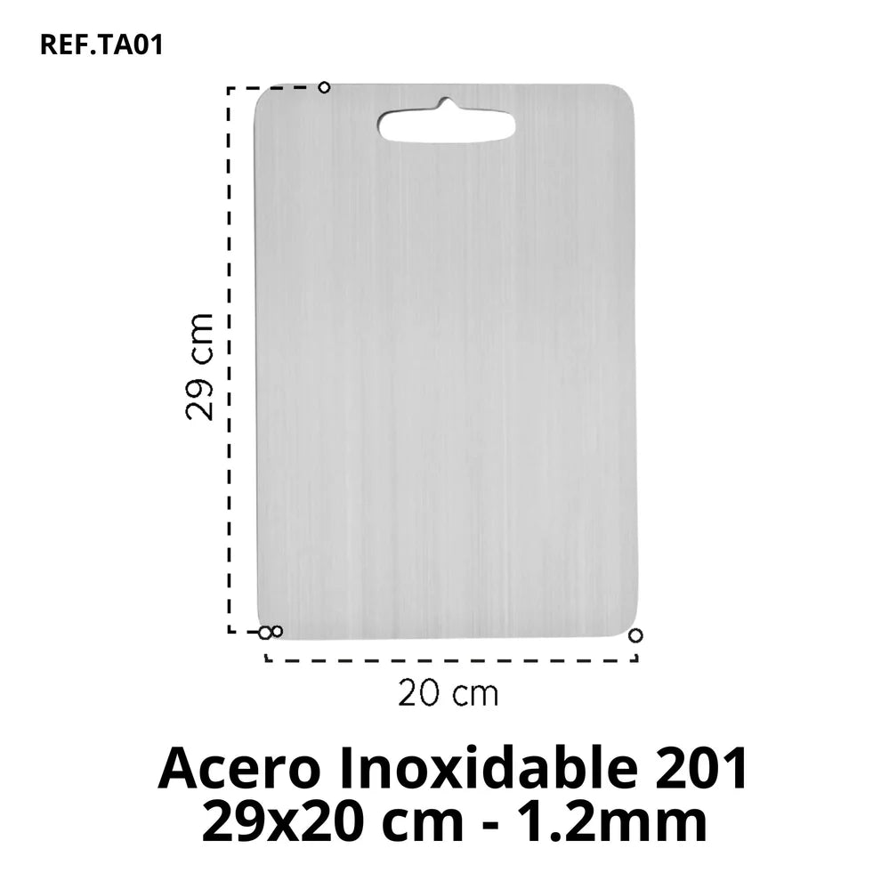 TitanBoard® - Tabla de picar de 100% acero inoxidable