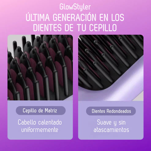 CEPILLO ALISADOR GLOW STYLER™ - Luce un cabello perfecto donde sea