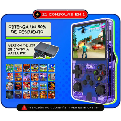 CONSOLA PORTÁTIL  R36S™ original - ¡21.500 juegos de más de 20 consolas!