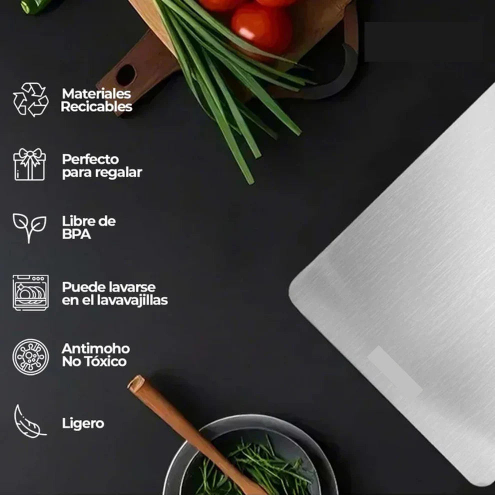 TitanBoard® - Tabla de picar de 100% acero inoxidable