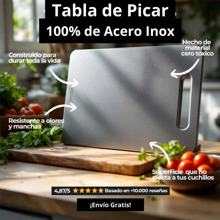 TitanBoard® - Tabla de picar de 100% acero inoxidable
