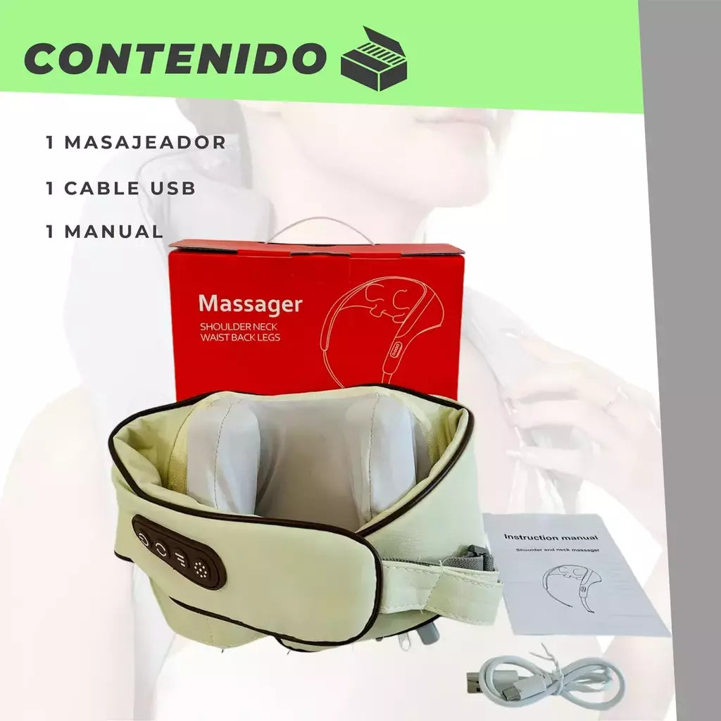 MASAJEADOR CERVICAL + MASAJEADOR LOCALIZADO DE REGALO